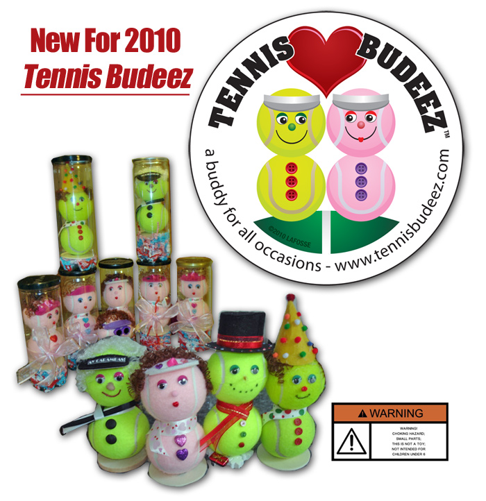 Tennis Budeez - The Original Tennis Ball Dolls. Perfect for The Tennis Player Who Loves Tennis Collectables